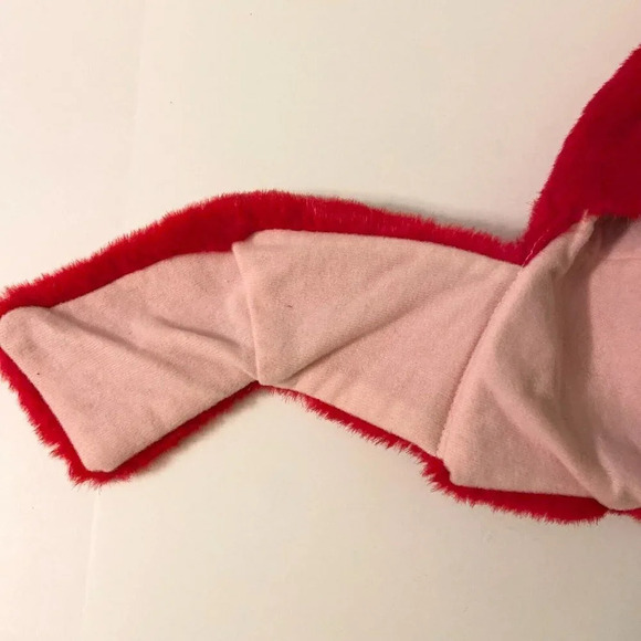 Vintage Kids Red Bird Hood Hat Made in  Taiwan One Size Mask - Picture 3 of 15